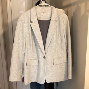Loft Plus Size Grey Blazer, Worn Once
